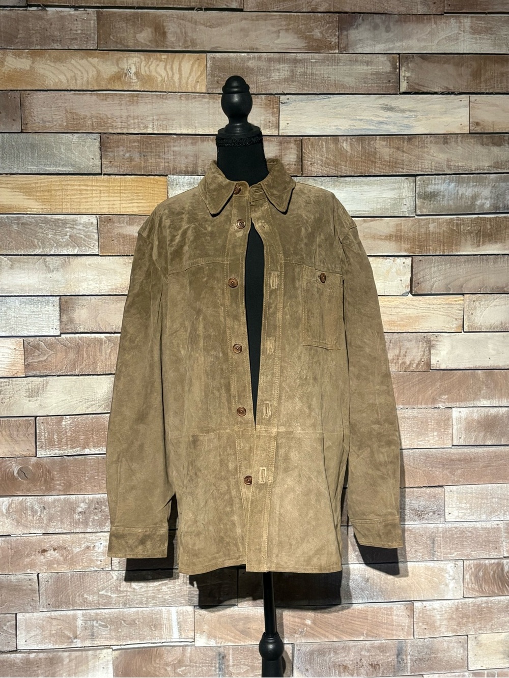 Vintage Filosofi 100% Suede Leather Shirt Jacket Brown Men's M / Unisex